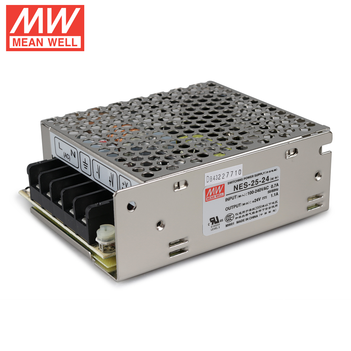Mean Well NES-25-24 DC24V 25Watt 1A UL Certification AC110-220 Volt Switching Power Supply For LED Strip Lights Lighting Mean Well NES-25-24 DC24V 25Watt 1A UL Certification AC110-220 Volt Switching Power Supply For LED Strip Lights Lighting